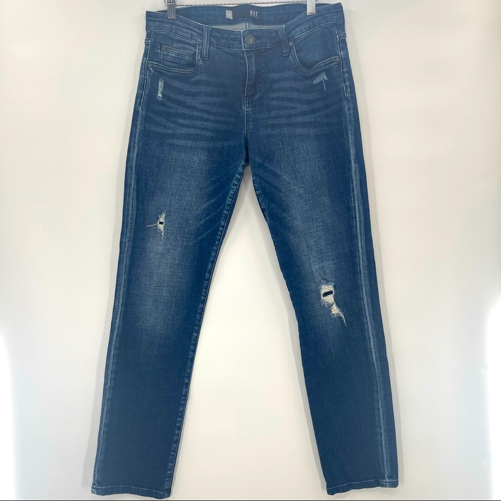 Kut From The Kloth Catherine Boyfriend Medium-Dark Wash Size 6 Jeans